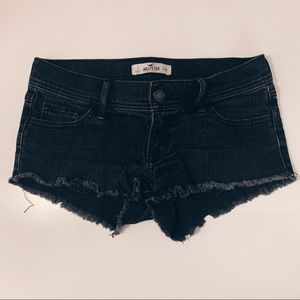 Hollister Black Denim Shorts Size 1